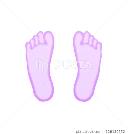 Sole of the foot_Watercolor(purple) Sole of the foot_Watercolor(purple) 126130552