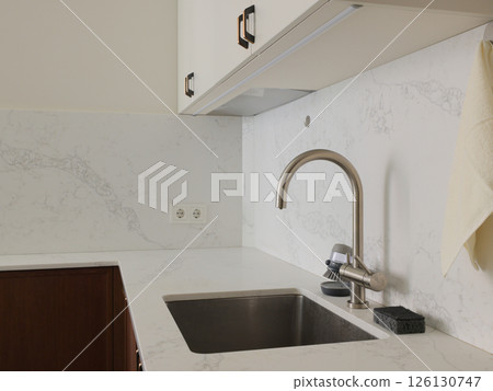 Explore Modern Kitchen Sink and Countertop Design Concepts for Your Dream Space Today 126130747