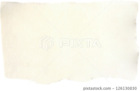 Torn paper scrap with space from text. Beige, pale, ivory, cream canvas texture background. Realistic paper, carton texture for collage, DIY projects, scrapbooking 126130830