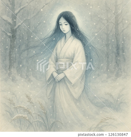 日本妖怪_雪女1 日本妖怪_雪女1 126130847