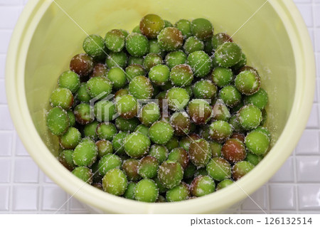 How to make crunchy plums - Pickling small plums How to make crunchy plums - Pickling small plums 126132514