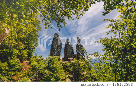 Tri Kamena Natural Attraction in Mountains of Serbia Tri Kamena Natural Attraction in Mountains of Serbia 126132598