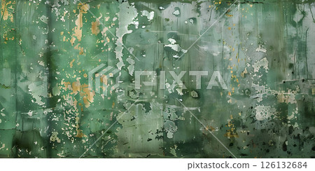 Green Concrete Canvas: Artistic Backgrounds for Creativity, Urban Greenery: Painted Concrete Backdrops for Modern Settings-Ai-generated 126132684