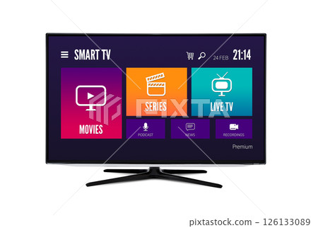 VOD multimedia TV streaming concept VOD multimedia TV streaming concept 126133089