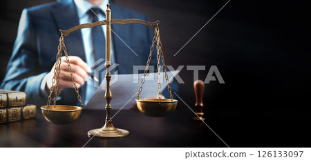 Lawyer working in the office 126133097