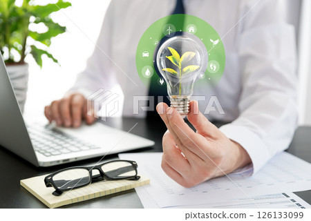 Ecology in business, energy crisis 126133099