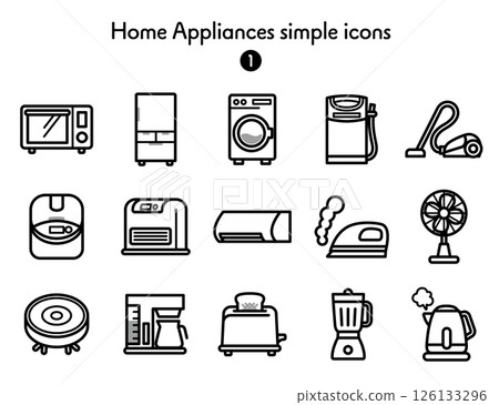 圖示集合家電 126133296
