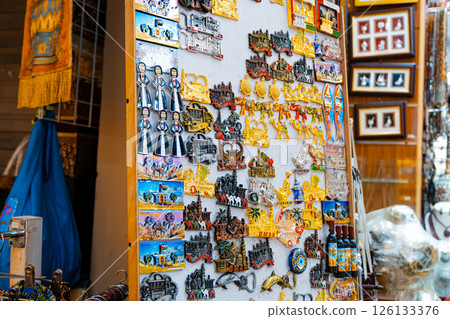 Mutrah souq, Muscat,Oman - 13.04.2025 : Antique goods Shop in Muttrah souq in Muscat, Oman, biggest traditional antique market in sultanate of Oman. 126133376