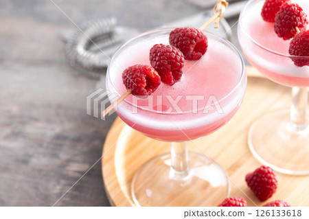 Elegant French Martini Cocktail Elegant French Martini Cocktail 126133618