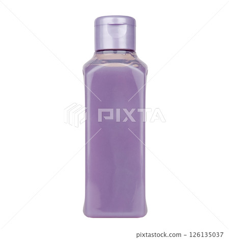 lilac shower gel isolated on white background lilac shower gel isolated on white background 126135037