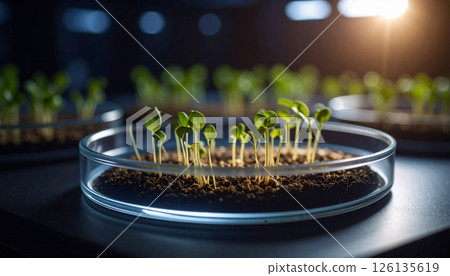 alien plant spores pulsing .World UFO Day concept. Generated Image 126135619