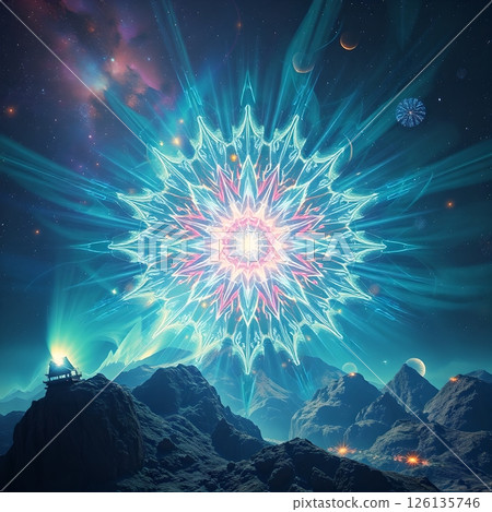 Celestial Bloom Above Mountain Watch Celestial Bloom Above Mountain Watch 126135746