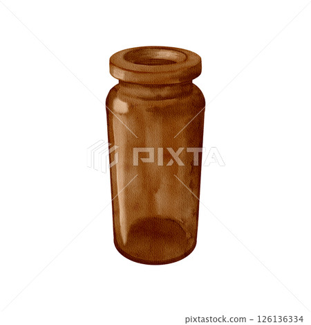 A beautifully designed Vintage Glass Jar with a Lid, perfect for both Storage and Display 126136334