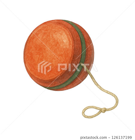 Watercolor style yoyo illustration 126137199