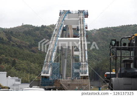 Bridge construction work Bridge construction work 126137325