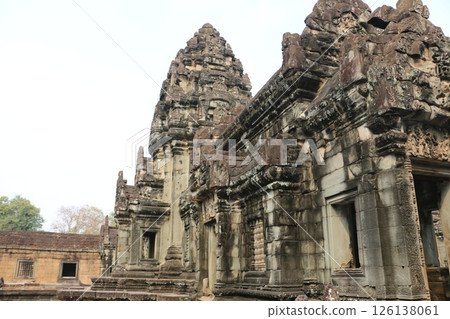 Banteay Srei, a ruin in Angkor, known for its intricate carvings 126138061