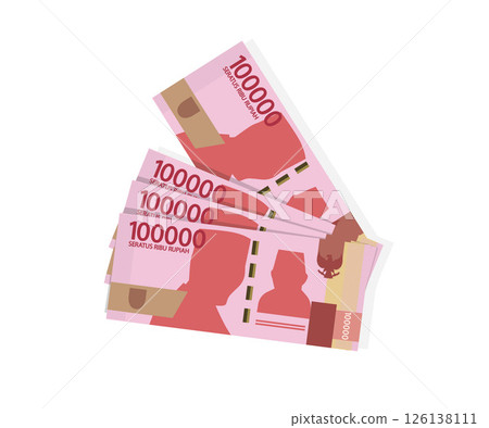 Indonesia rupiah money stock illustration 126138111