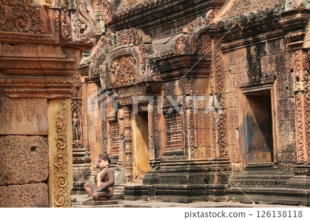 吳哥窟女王宮的精美雕刻 126138118