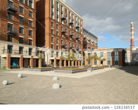 Exploring Modern Urban Architecture Through Courtyards and Elegant Brick Buildings Exploring Modern Urban Architecture Through Courtyards and Elegant Brick Buildings 126138537
