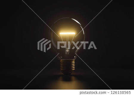 Illuminated Light Bulb Symbolizing Creative Business Idea for Growth and Innovation Efforts Illuminated Light Bulb Symbolizing Creative Business Idea for Growth and Innovation Efforts 126138565