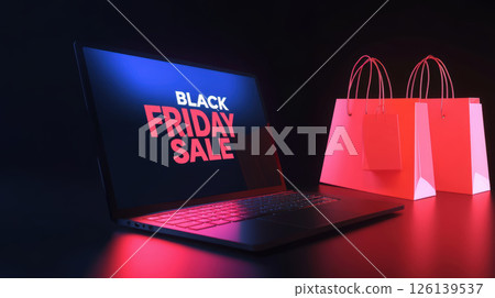 stylized depiction laptop black friday sale 126139537