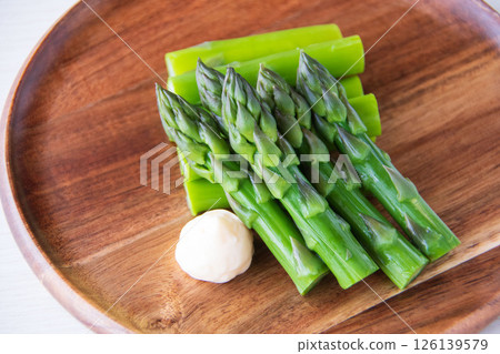 Boiled asparagus Boiled asparagus 126139579