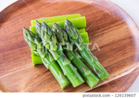 Boiled asparagus Boiled asparagus 126139607