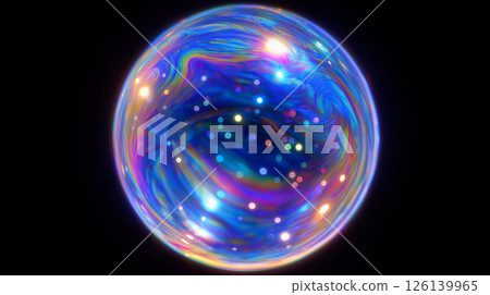 Fantastic rainbow-colored soap bubbles and light reflections Fantastic rainbow-colored soap bubbles and light reflections 126139965