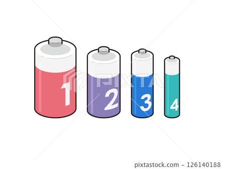 Illustration of dry battery 126140188