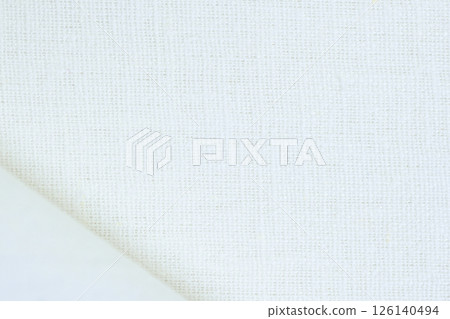 white cream hemp viscose natural fabric cloth color, sackcloth rough texture of textile fashion white cream hemp viscose natural fabric cloth color, sackcloth rough texture of textile fashion 126140494