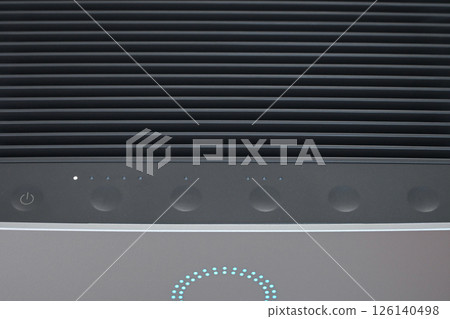 air purifier technology clean dust pm 2.5 in living room inside home for healthy care 126140498