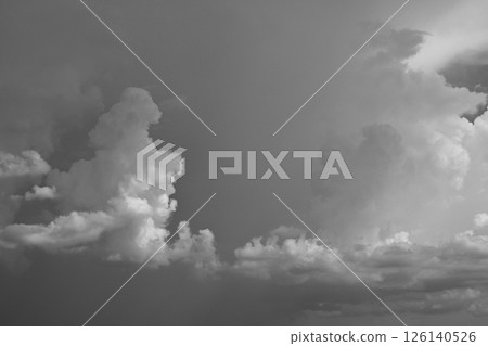 black and white image, buautiful sky with cloud in rainy day black and white image, buautiful sky with cloud in rainy day 126140526
