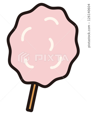 Cotton candy icon 126140604