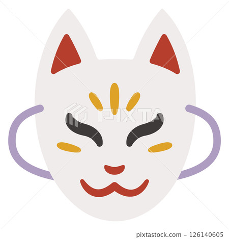 White fox mask icon 126140605