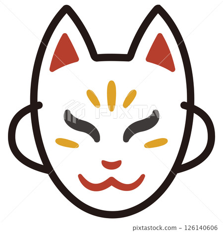 White fox mask icon 126140606