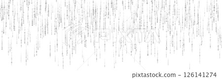 Binary code background. Falling digits with white matrix digital backdrop. Data wallpaper for cybersecurity, hacking, programming or futuristic theme. Vector Illustration Binary code background. Falling digits with white matrix digital backdrop. Data wallpaper for cybersecurity, hacking, programming or futuristic theme. Vector Illustration 126141274