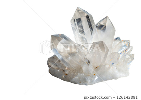 Cluster of Quartz Crystals 126142881