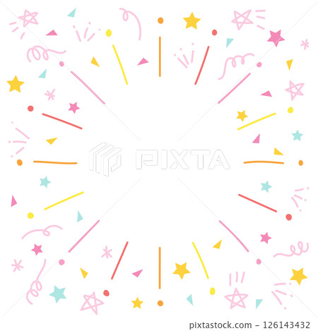 塗鴉風格集中線背景 126143432