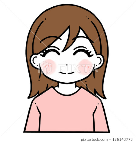 一位微笑婦女的插圖 126143773