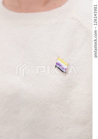 International Non Binary People July Day and Happy Pride June month and LGBTQIA with flag Brooch pin for LGBTQ, Marriage Equality Law, Pansexual, Demisexual and transgender International Non Binary People July Day and Happy Pride June month and LGBTQIA with flag Brooch pin for LGBTQ, Marriage Equality Law, Pansexual, Demisexual and transgender 126143981