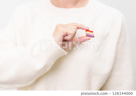 International Lesbian October Day, Lesbian Visibility April Day and Happy Pride June month and LGBTQIA with flag Brooch pin for LGBTQ, Marriage Equality Law, Pansexual, Demisexual and transgender 126144000