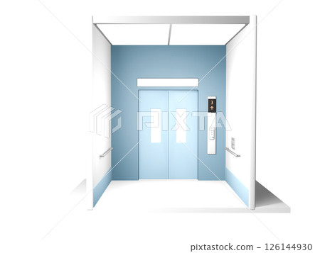 3d rendering elevator interior 126144930