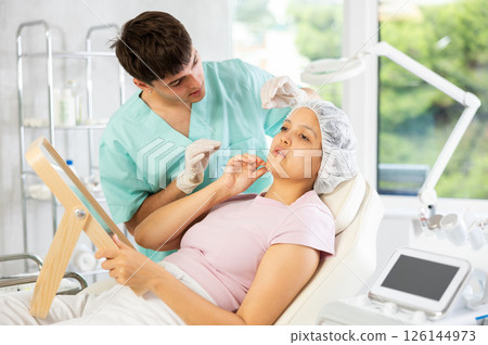 cosmetic doctor expertly exhibits 126144973