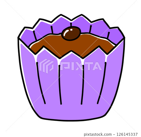 簡單輕盈的純色巧克力杯 126145337