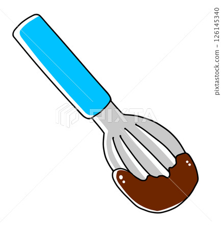 一個簡單的巧克力填充攪拌器，帶有堅固的塗層 126145340