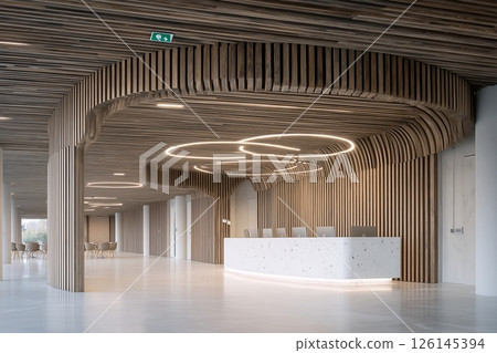 "AI-generated image" of the entrance to a hospital or facility 126145394