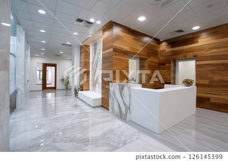 "AI-generated image" of the entrance to a hospital or facility 126145399