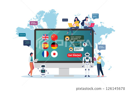 Learning of different foreign languages online. Learning of different foreign languages online. 126145678