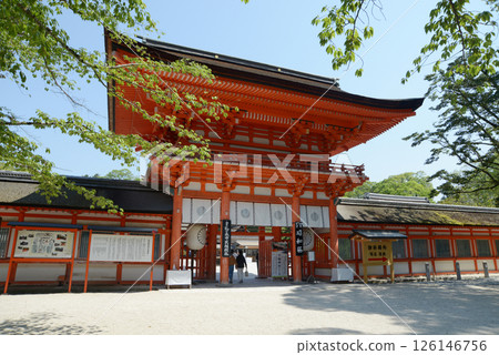 Shimogamo Shrine Tower Gate, Sakyo Ward, Kyoto City 126146756
