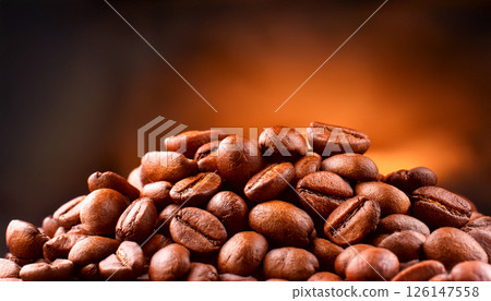 Heavy coffee beans Heavy coffee beans 126147558